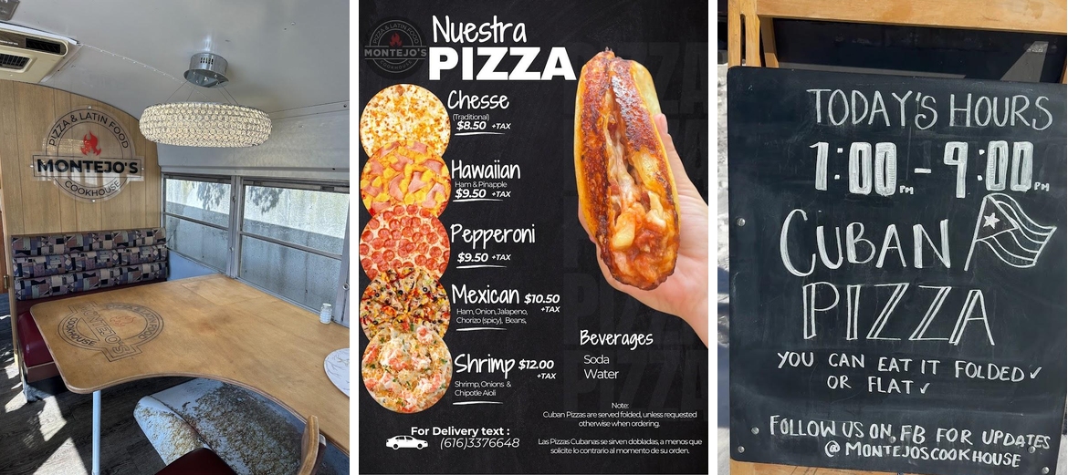 Montejo's Cookhouse Menu